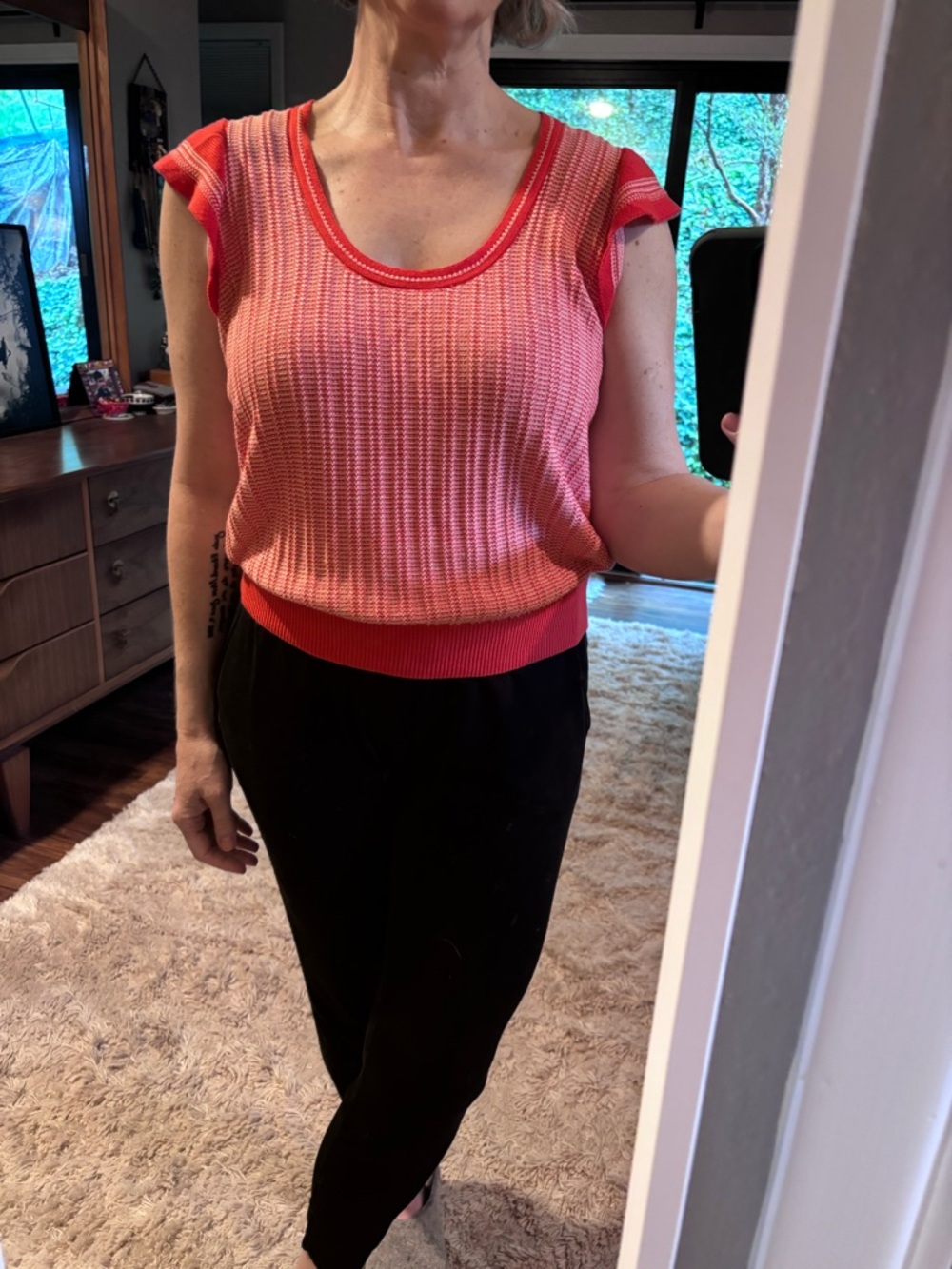 Old Navy  Scoop Neck Cap Sleeve Sweater Top